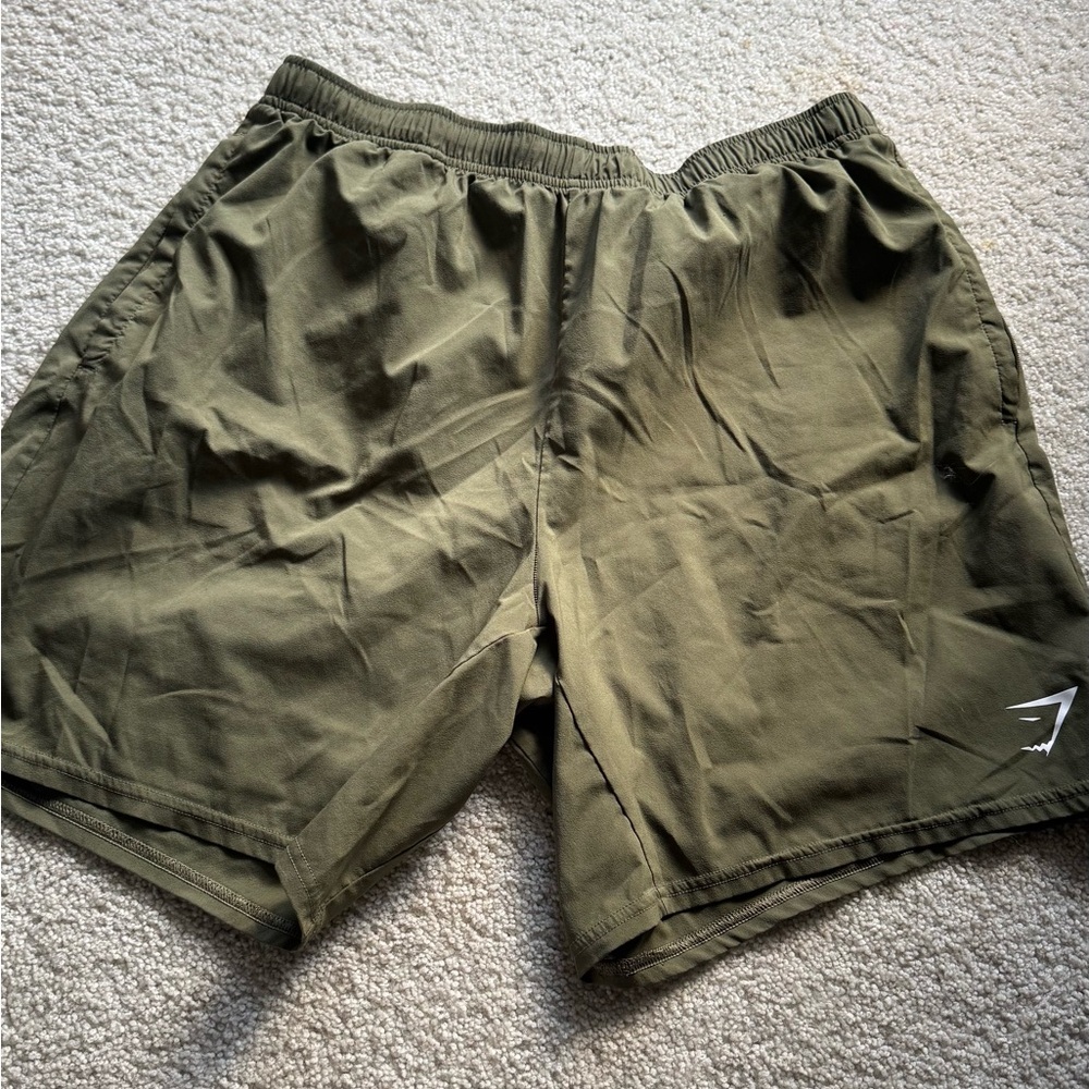 Gymshark Khaki Men's Athletic Shorts